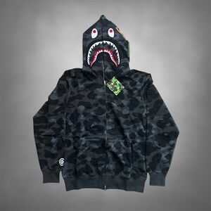 Bape Shark Zip Up Hoodie L
